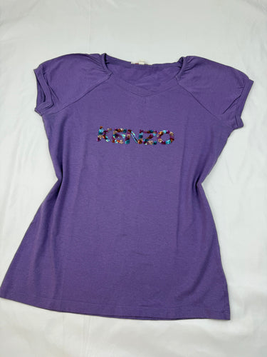 Purple logo tee (S/M)