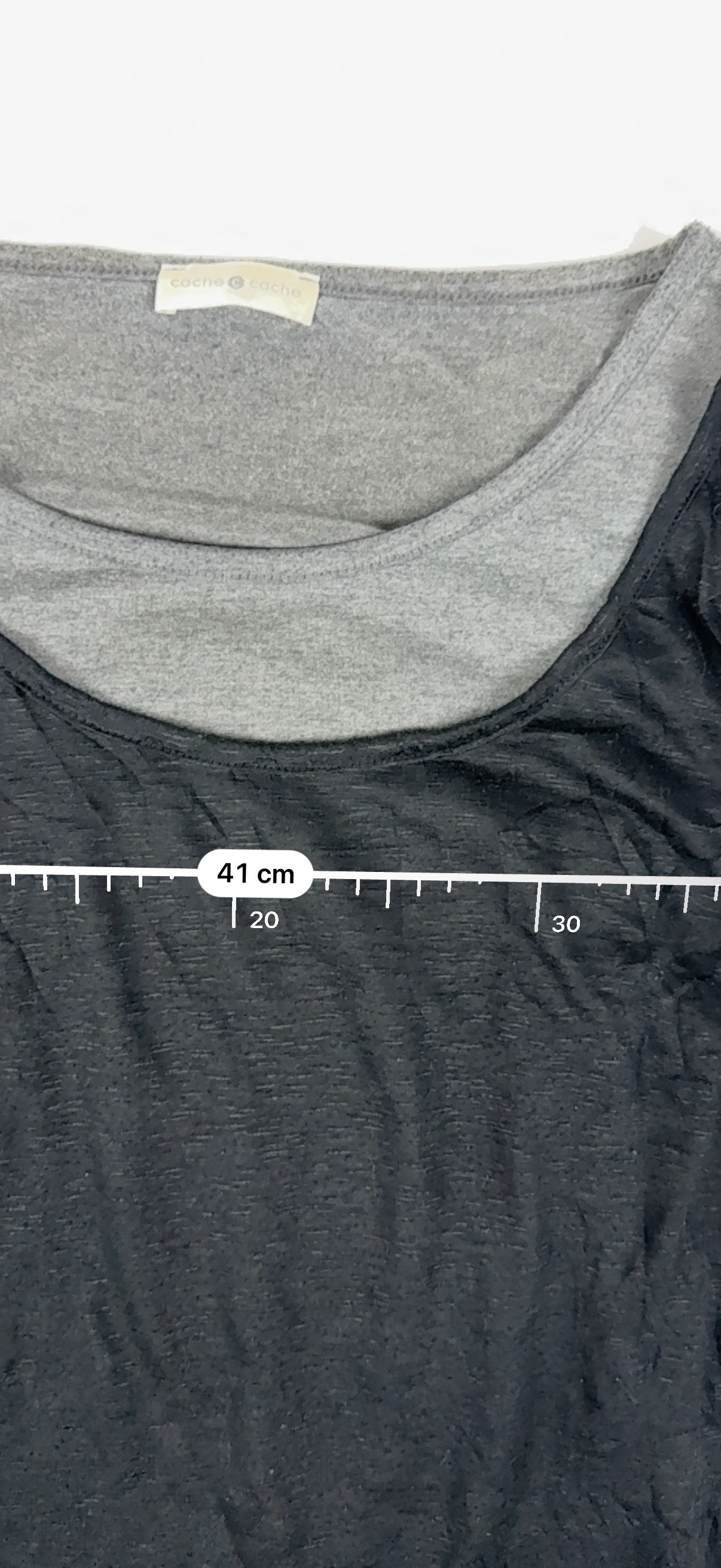 Black & grey 2 in 1 long sleeves top (M/L)