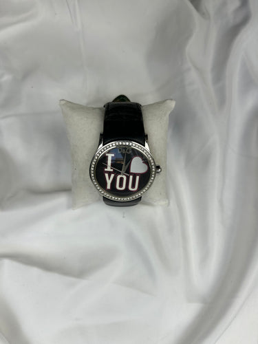 Vintage stainless steel silver jewelry watch