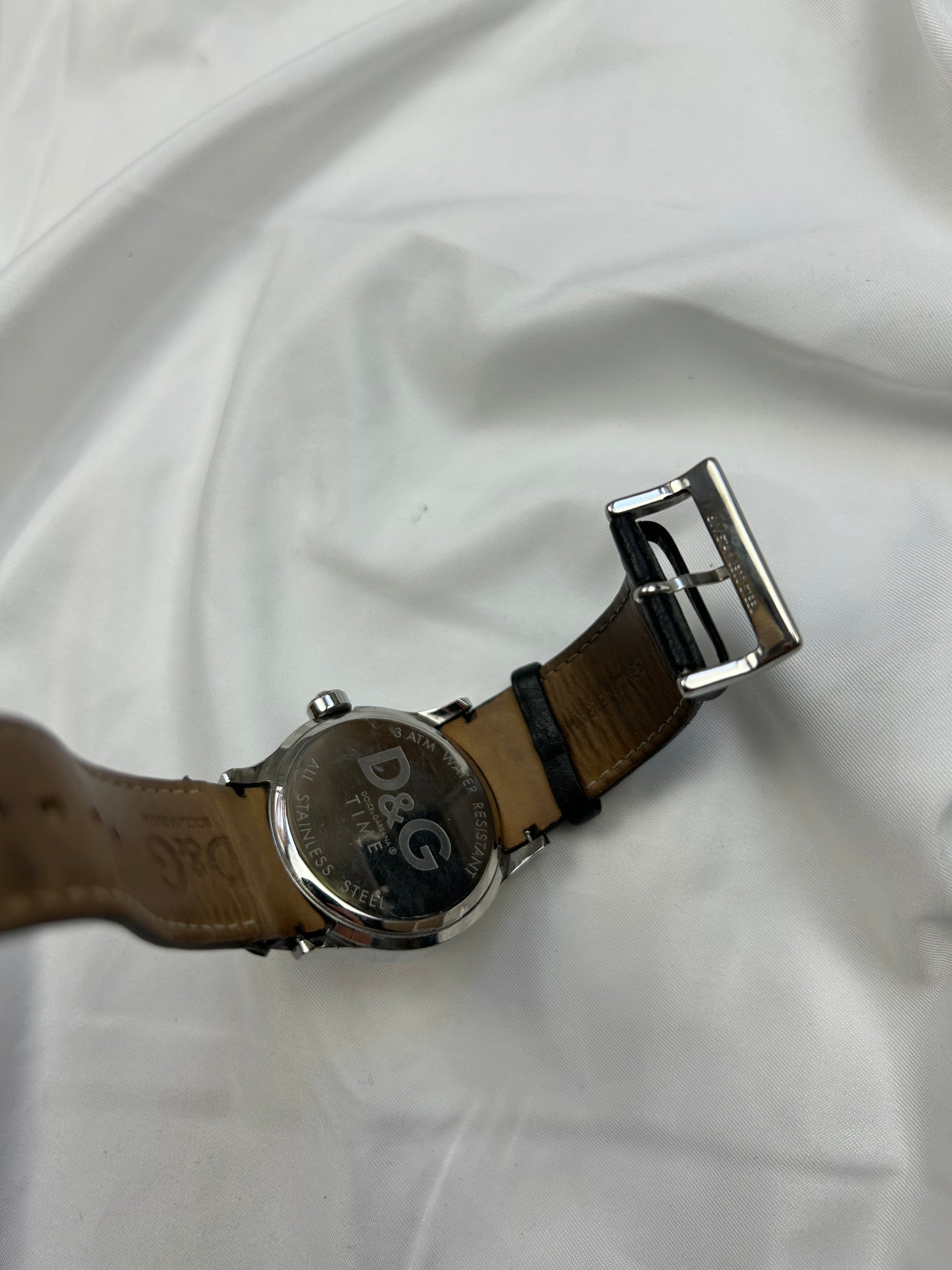 Vintage stainless steel silver jewelry watch