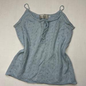 Baby blue knitted cami  top (S/M)