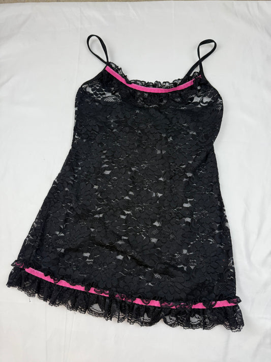 Black lace babydoll dress (S)