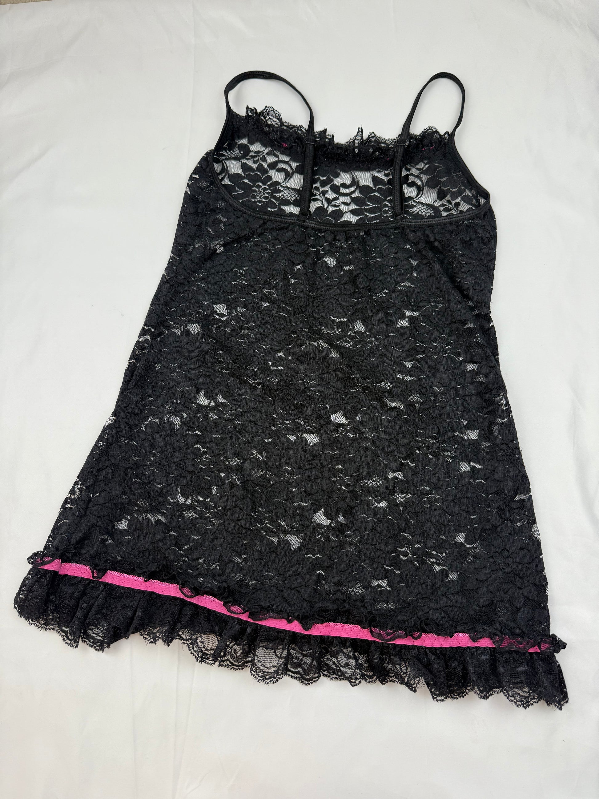 Black lace babydoll dress (S)