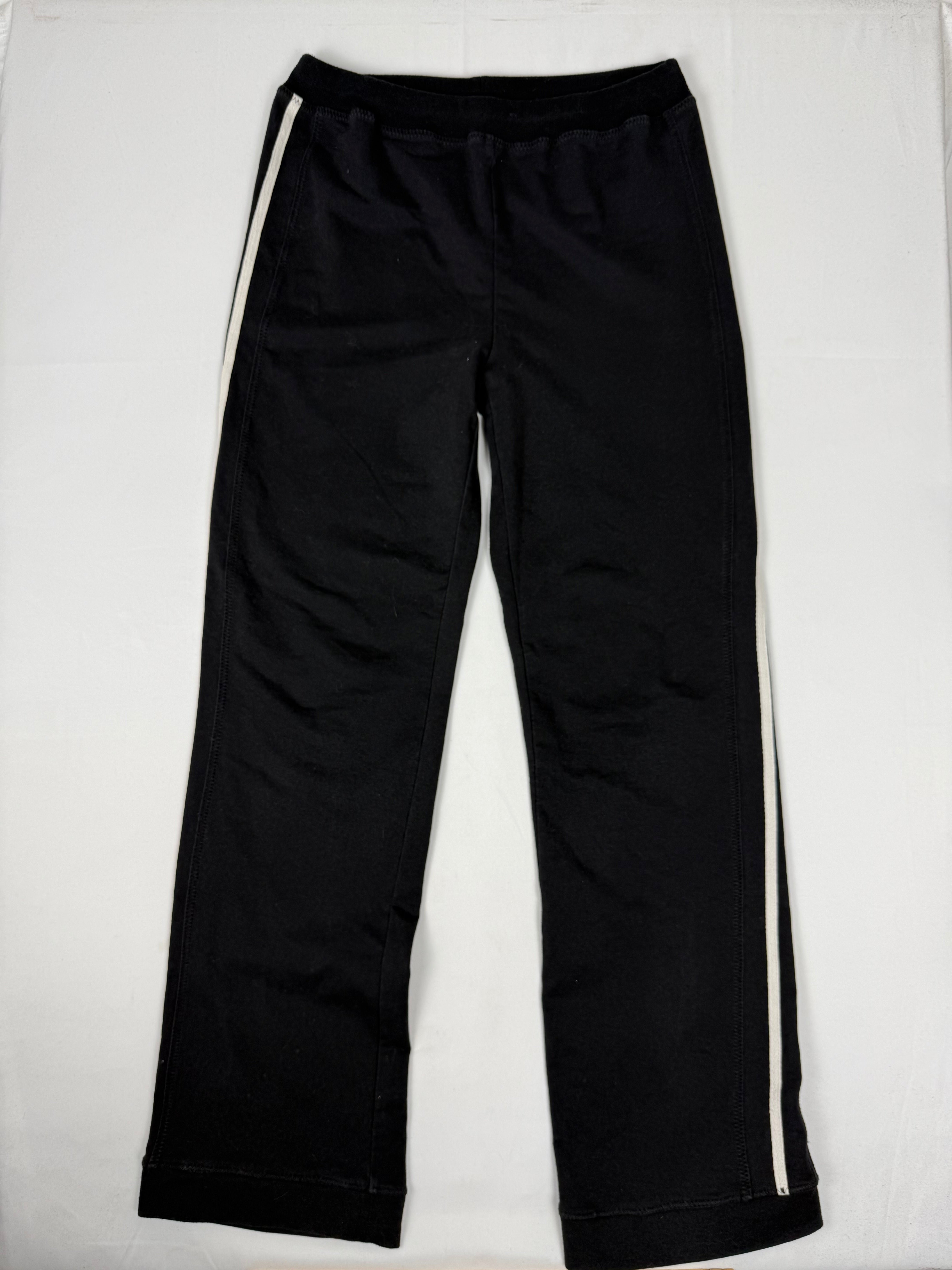 Black cotton low rise activewear pants (S/M)