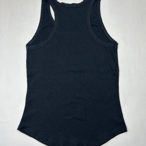 Black logo tank top (S)