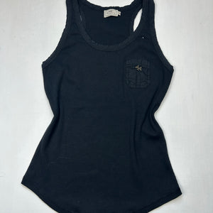 Black logo tank top (S)