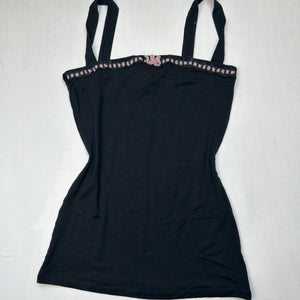 Black bow cami top (M)