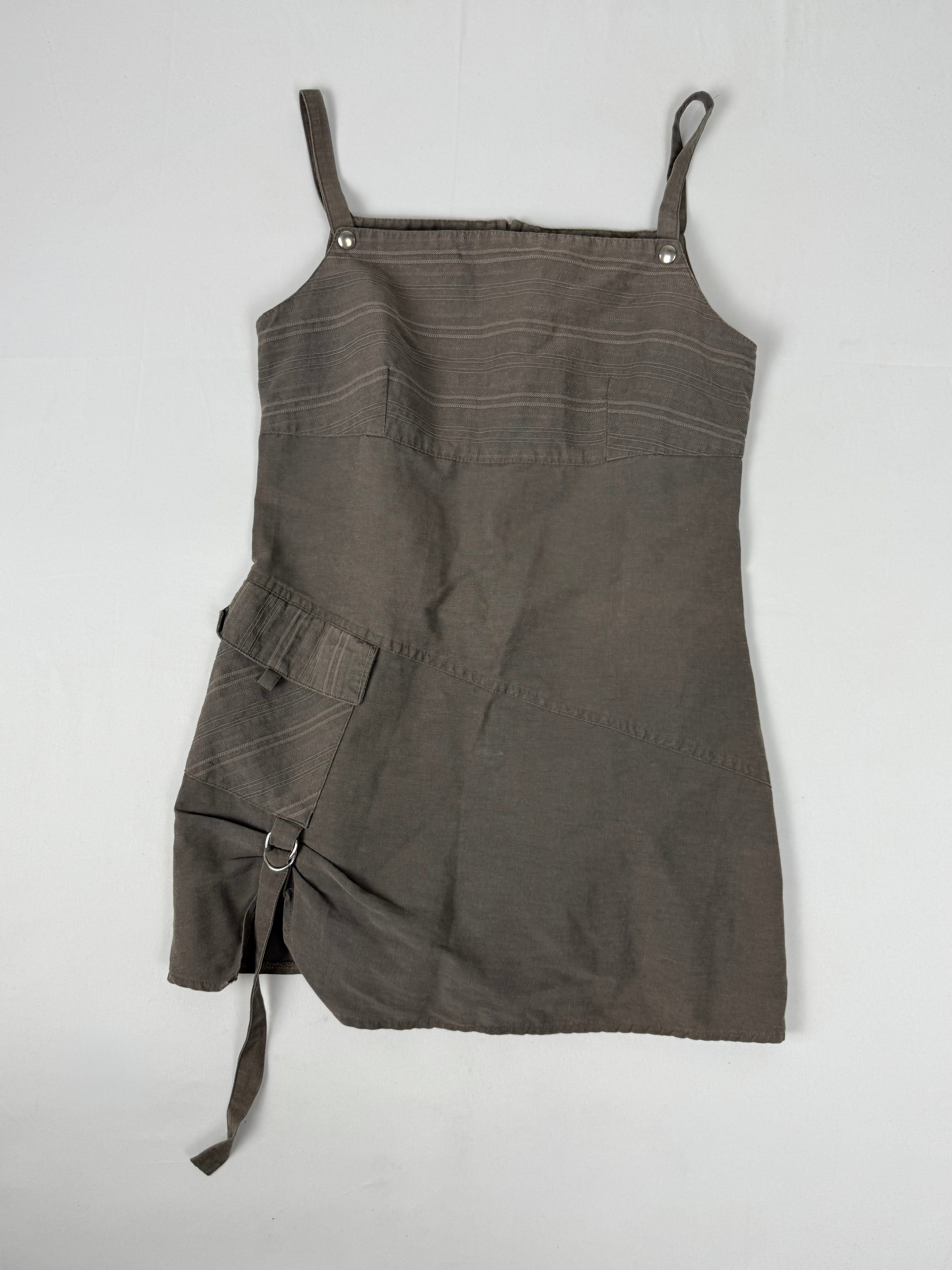 Khaki utility top (S/M)
