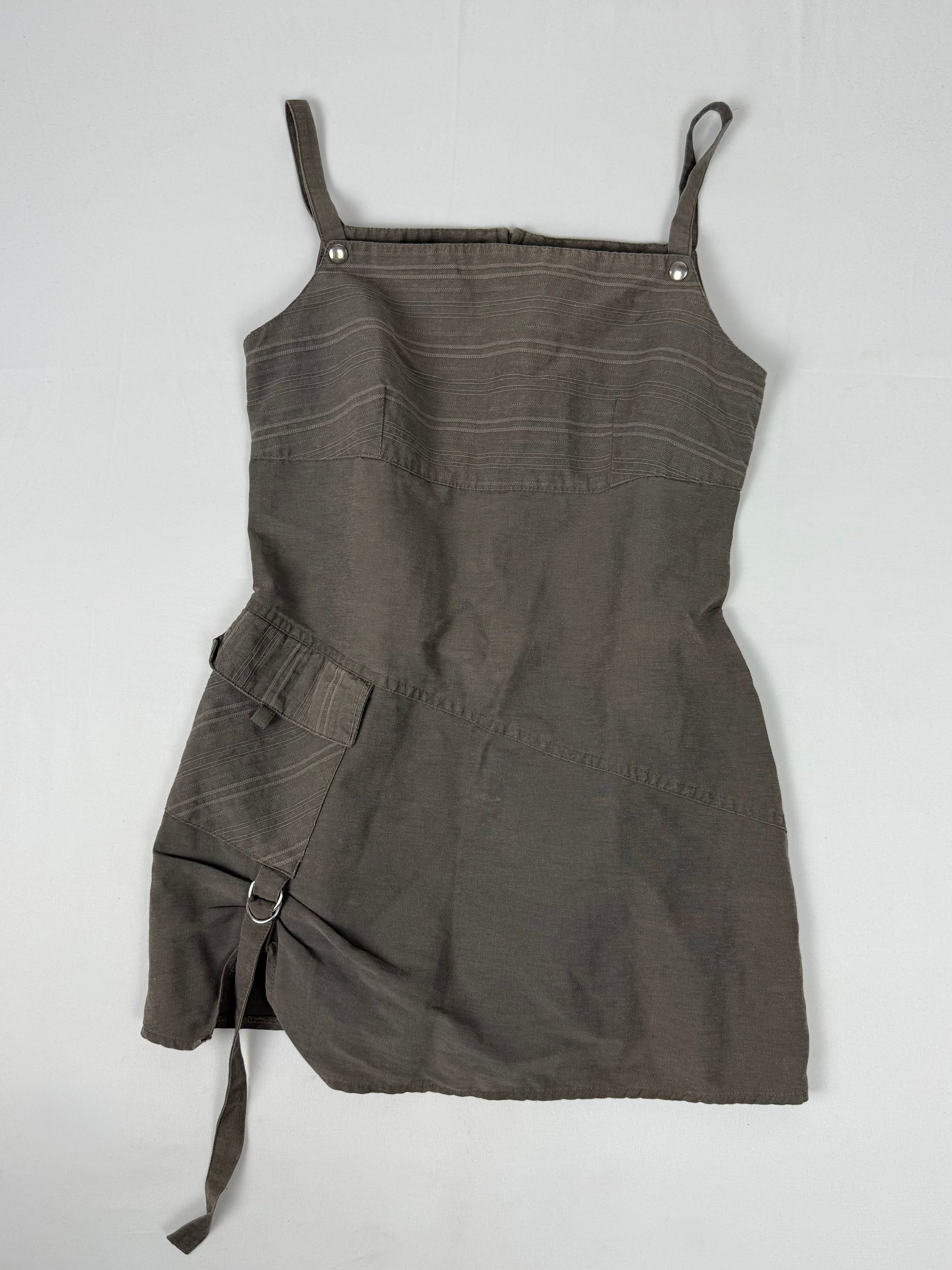 Khaki utility top (S/M)