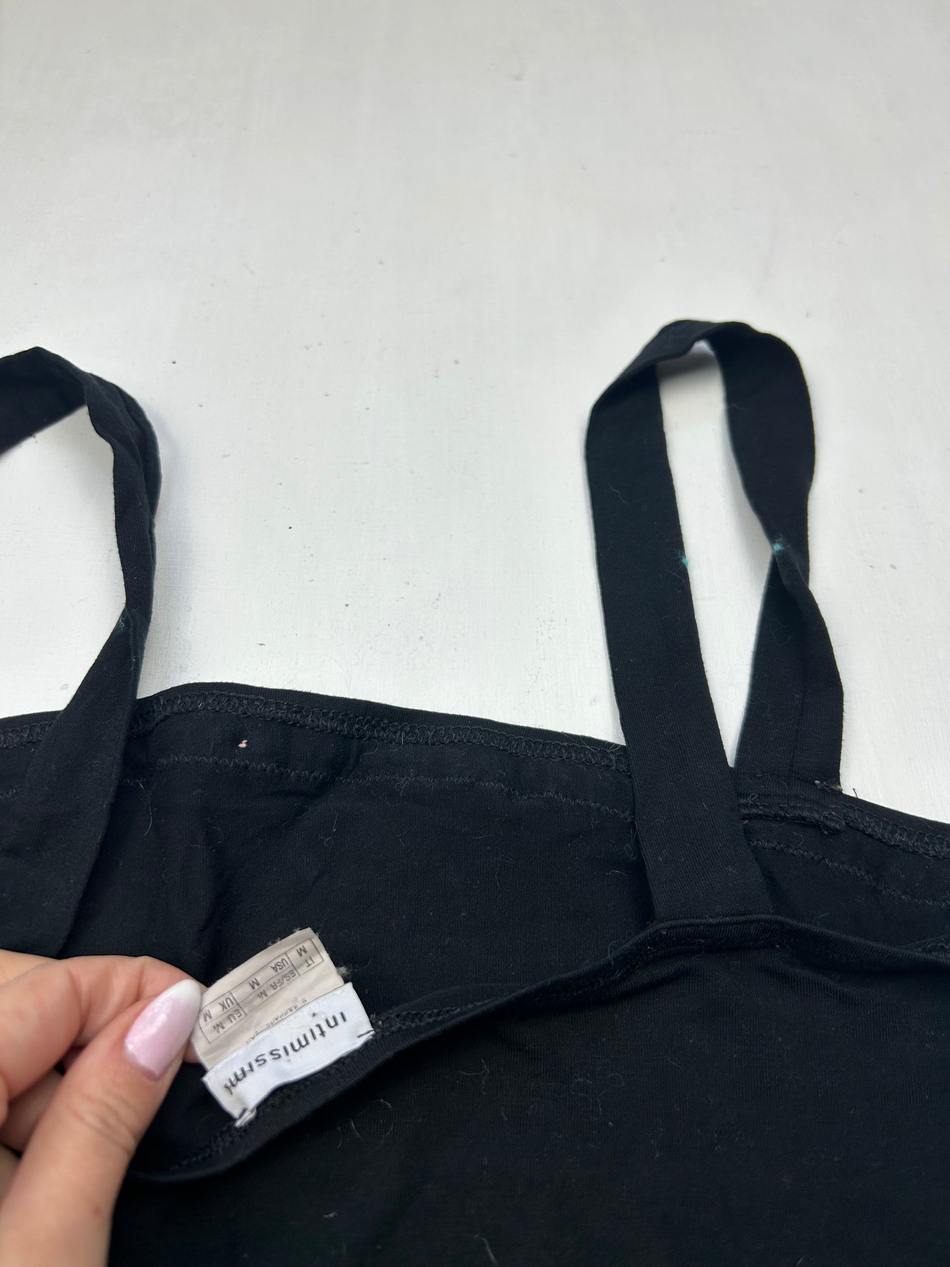 Black bow cami top (M)