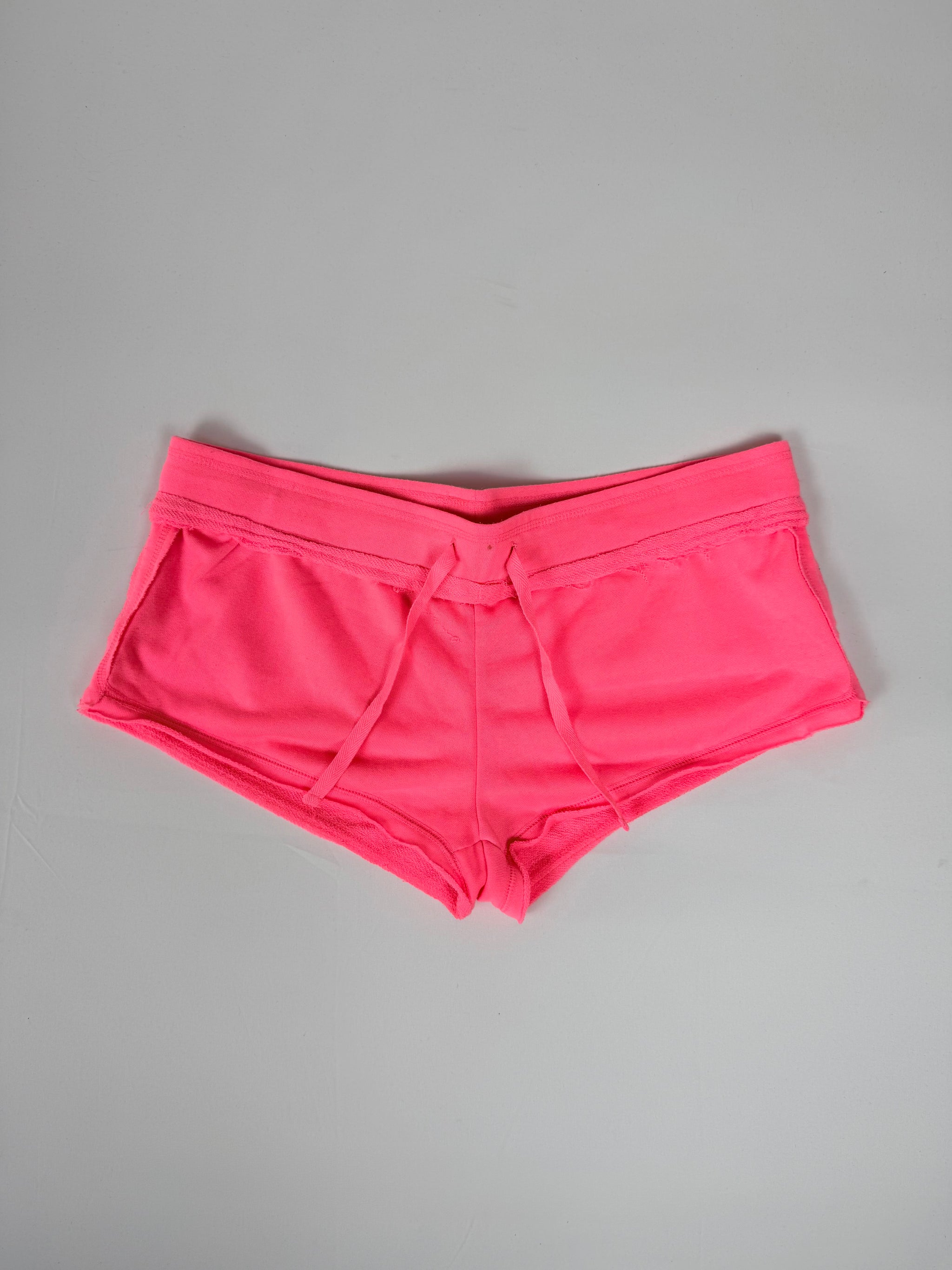 Pink neon activewear mini short (XL)