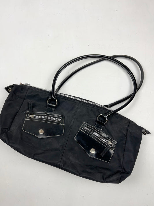 Black uni shoulder bag (42x15cm)