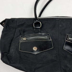 Black uni shoulder bag (42x15cm)