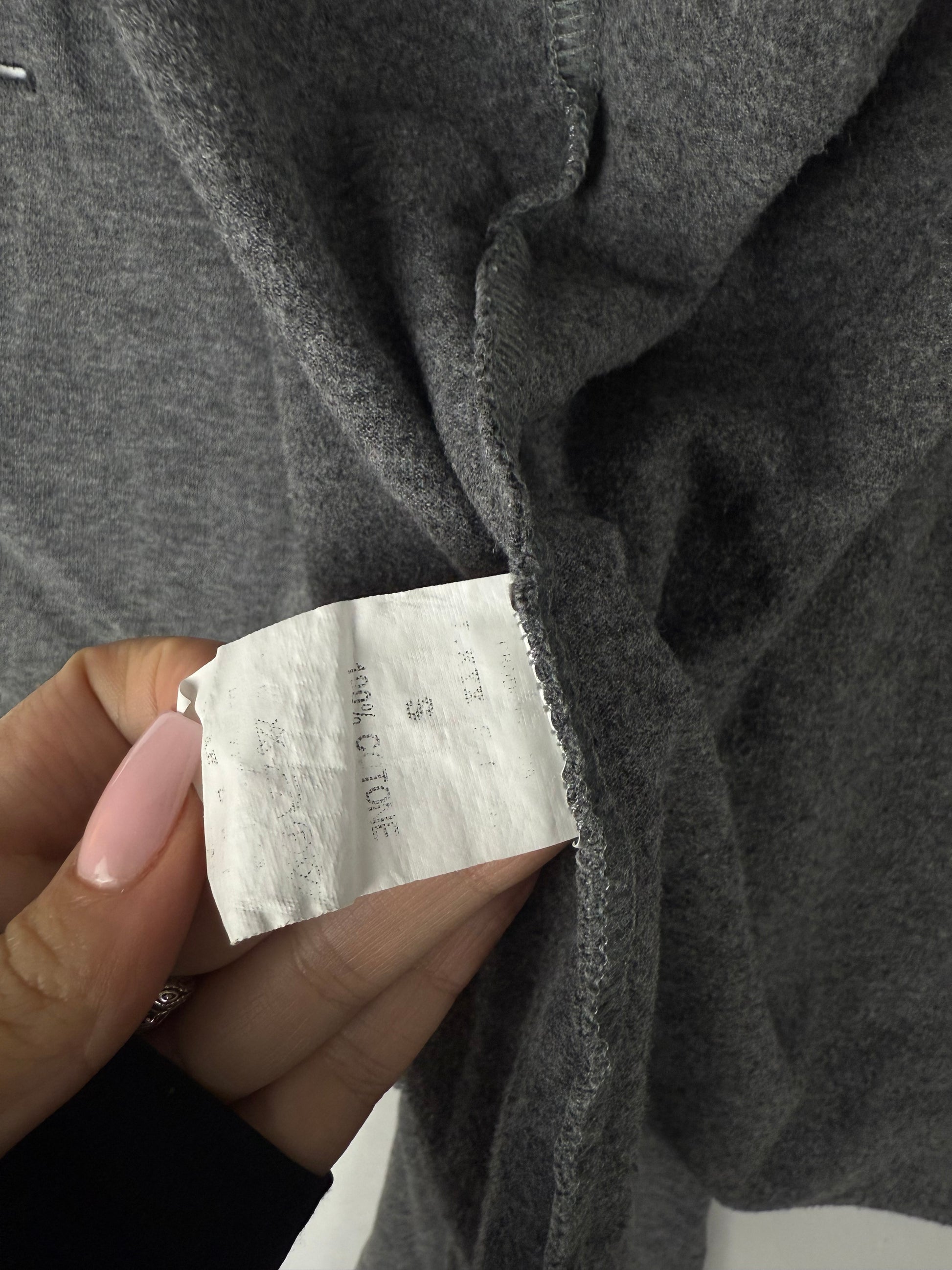 Grey 100% cotton buttons up hooded jacket (S/M)