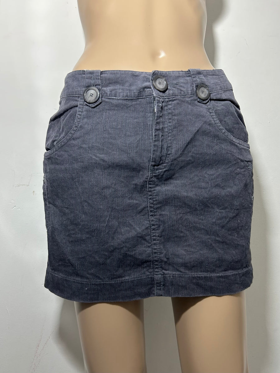 Grey ribbed y2k mini skirt (M) – SK VINTAGE