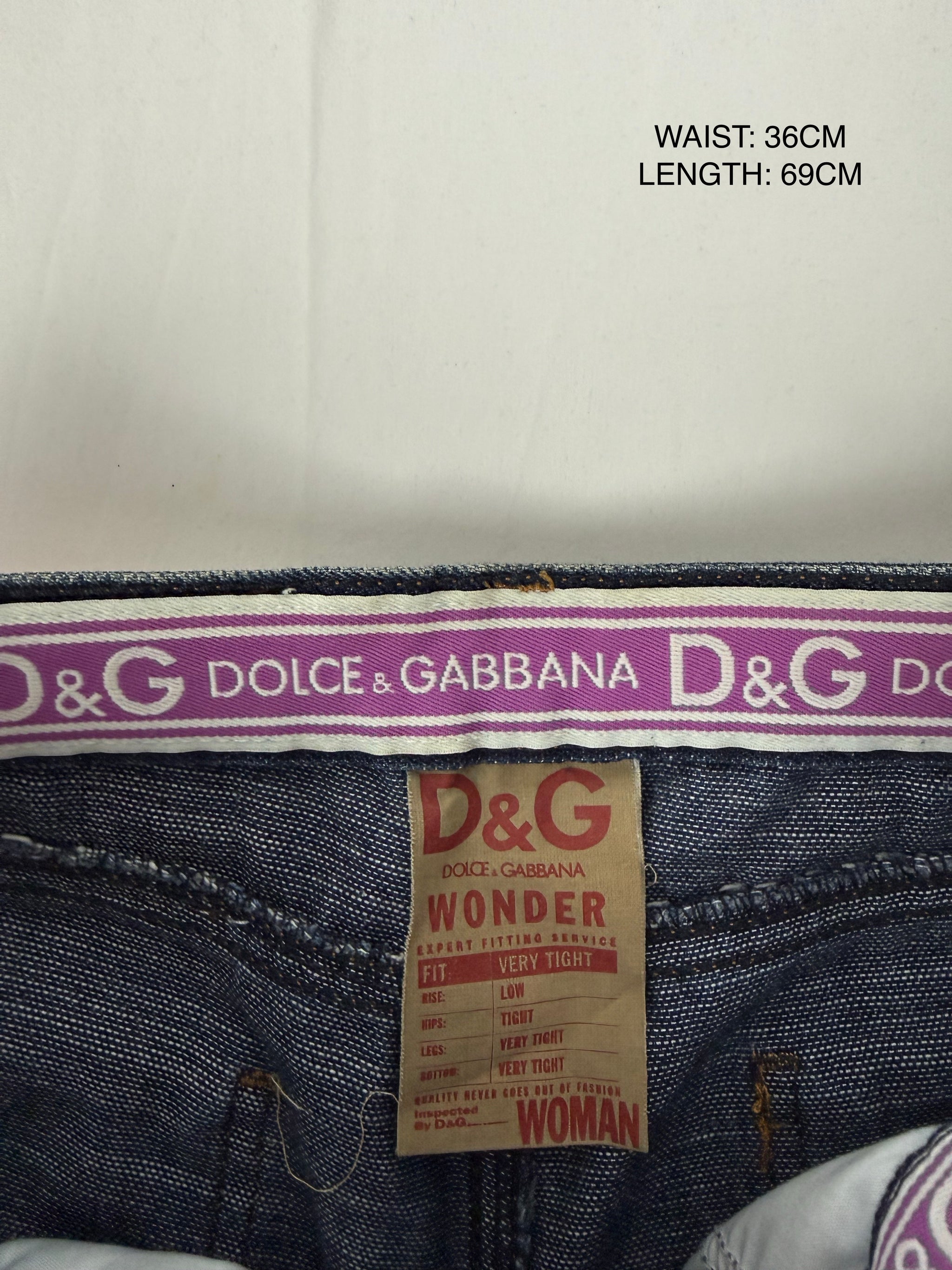 Navy denim low waist capri pants (XS)