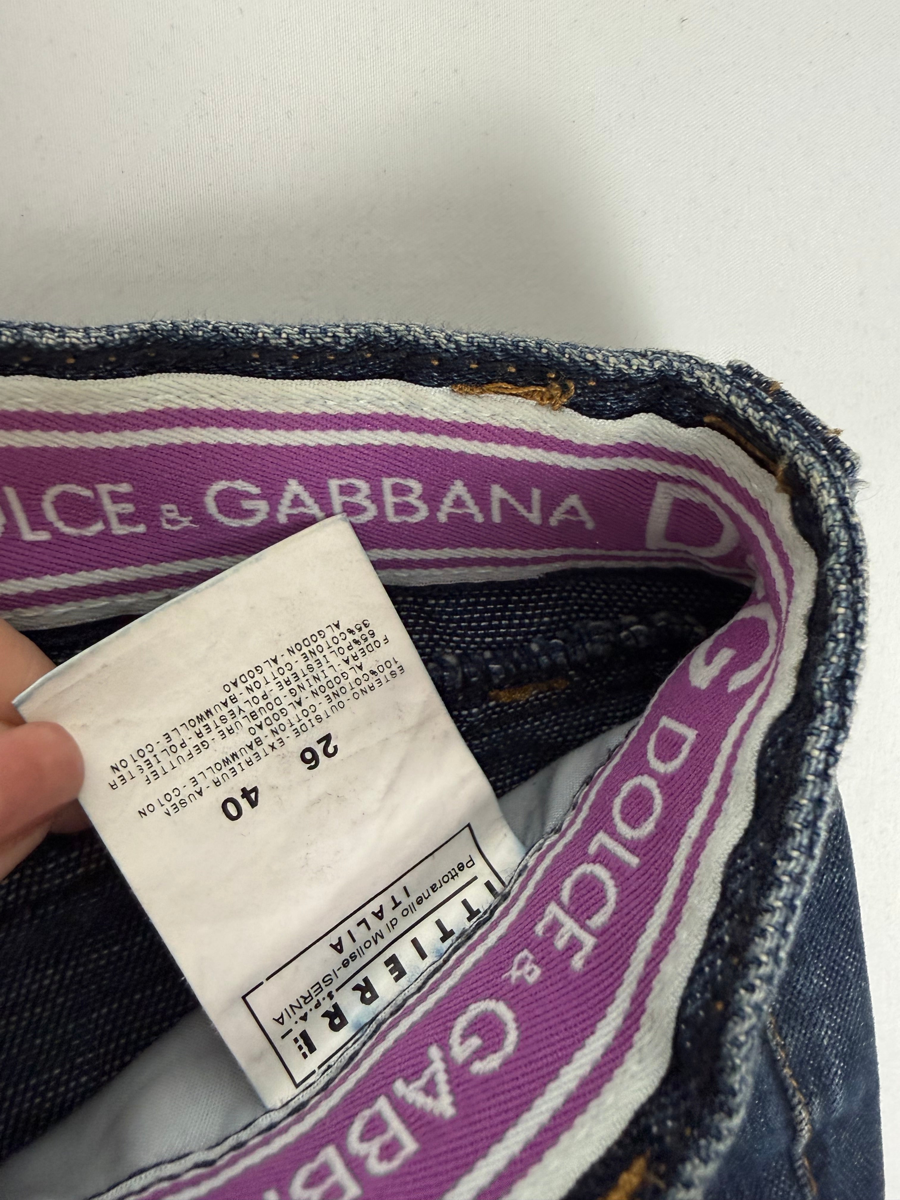 Navy denim low waist capri pants (XS)