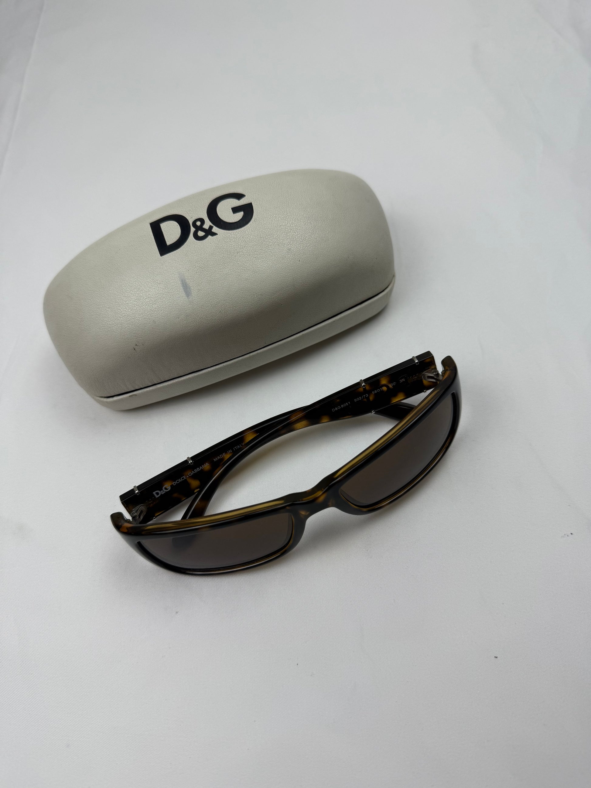 Brown 2000s logo sunglasses