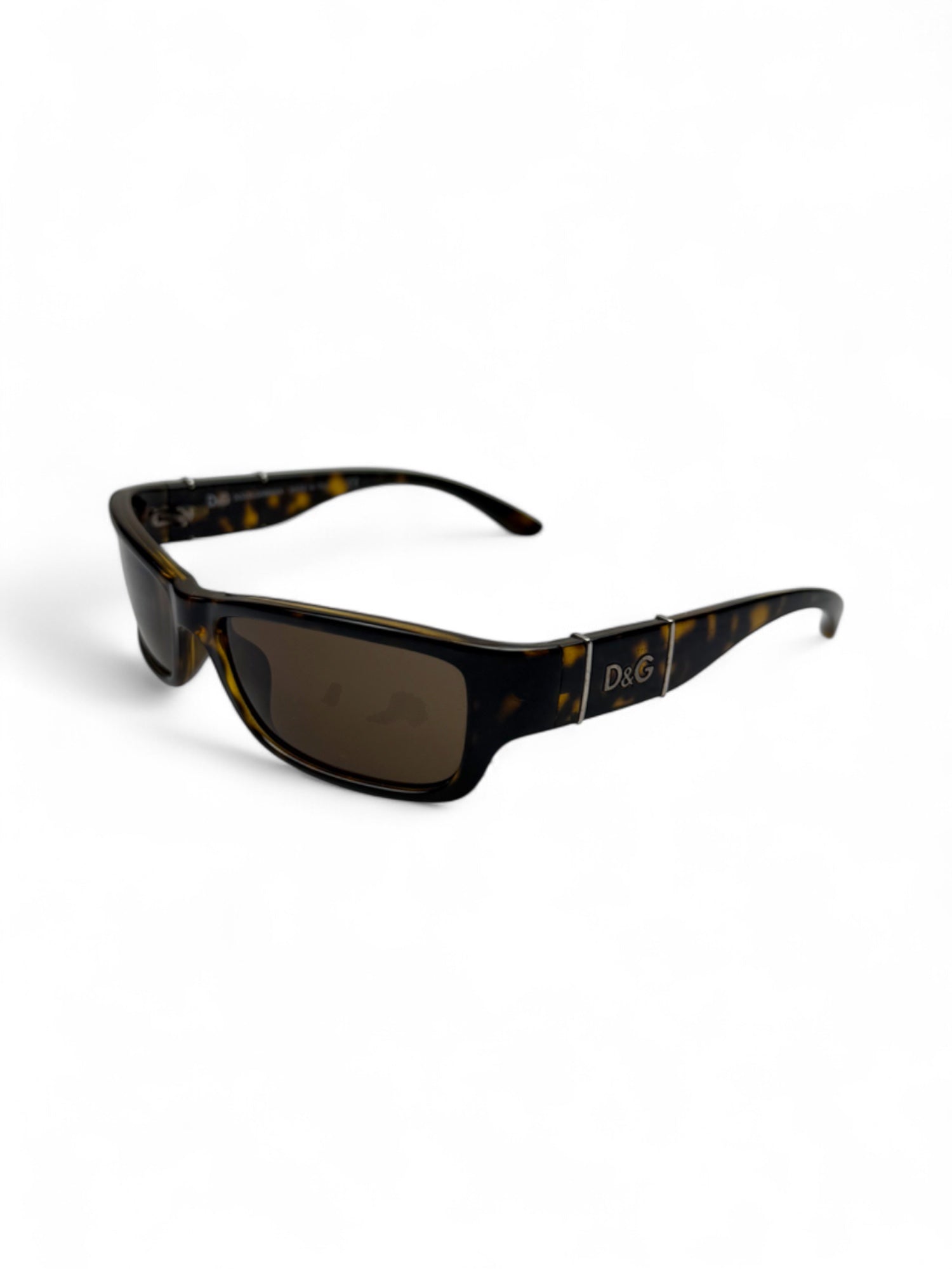 Brown 2000s logo sunglasses
