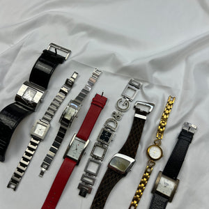 Vintage stainless steel silver jewelry watch