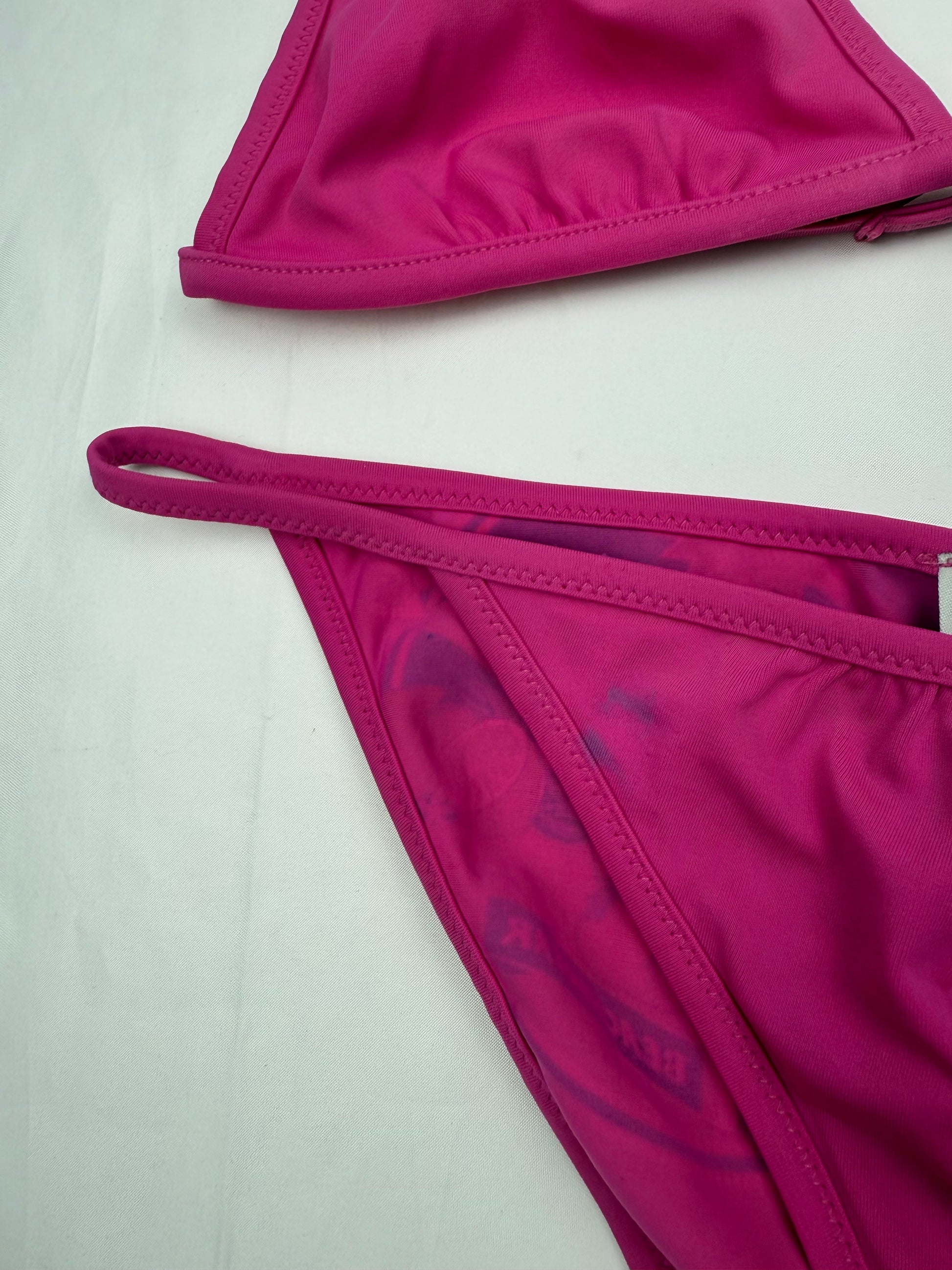 Pink juicy edition low waisted bikini set (S/M)