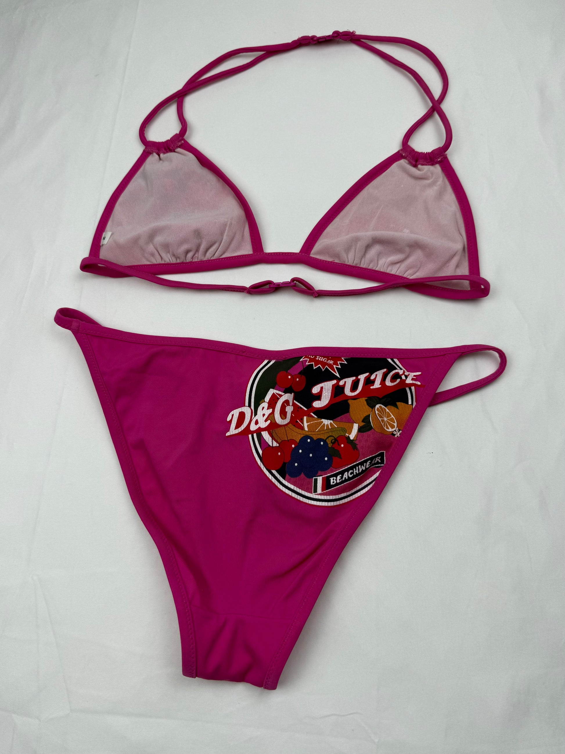 Pink juicy edition low waisted bikini set (S/M)
