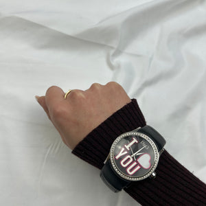 Vintage stainless steel silver jewelry watch
