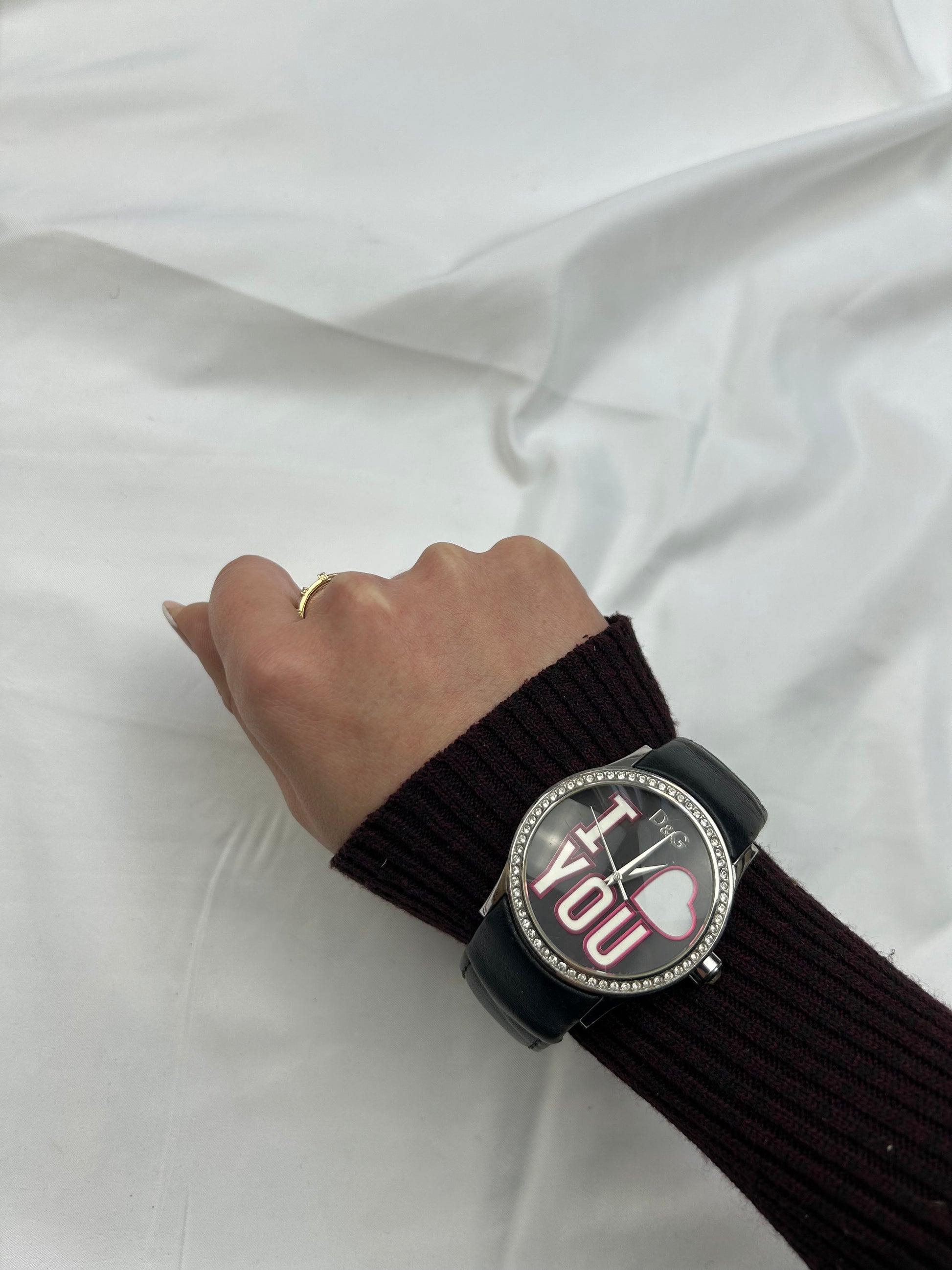 Vintage stainless steel silver jewelry watch