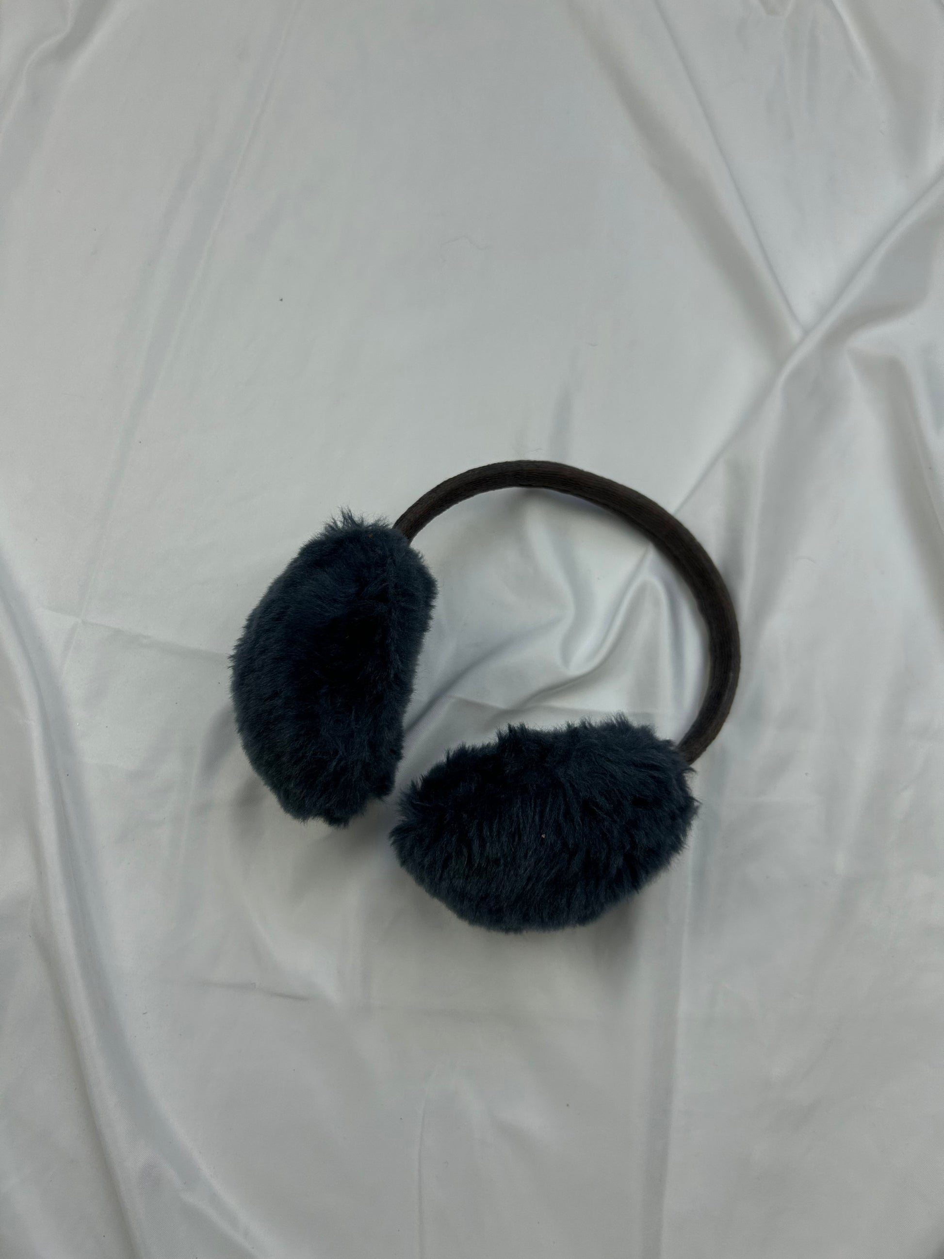 Grey fluffy ear muffs