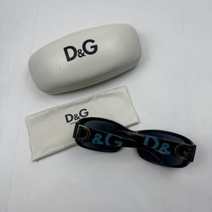 Black 2000s logo sunglasses