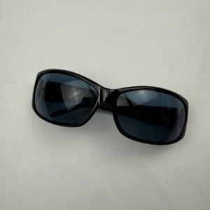 Black 2000s logo sunglasses
