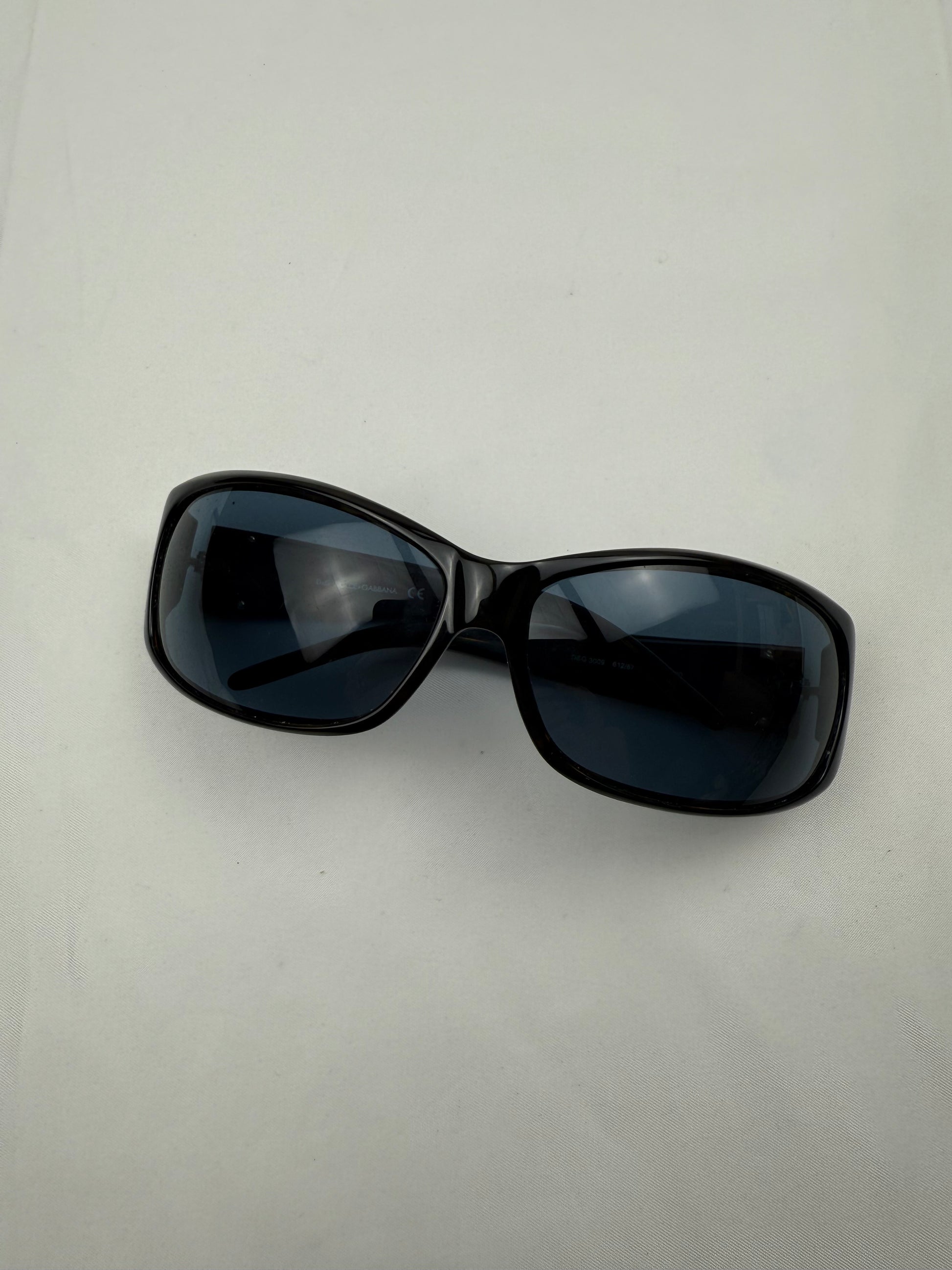 Black 2000s logo sunglasses