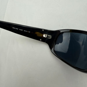 Black 2000s logo sunglasses
