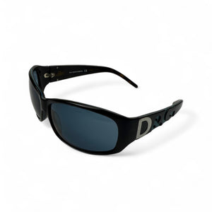 Black 2000s logo sunglasses