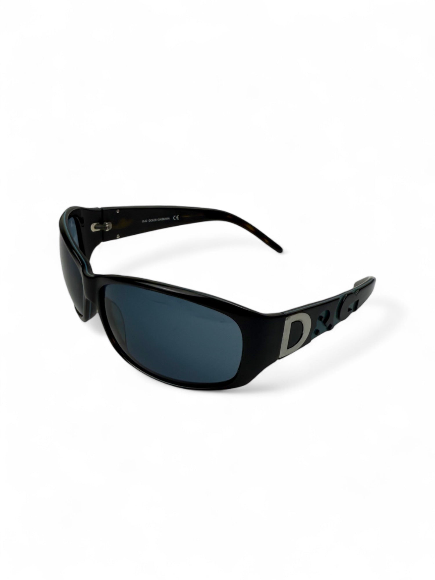 Black 2000s logo sunglasses