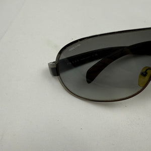 Black 2000s shield logo sunglasses