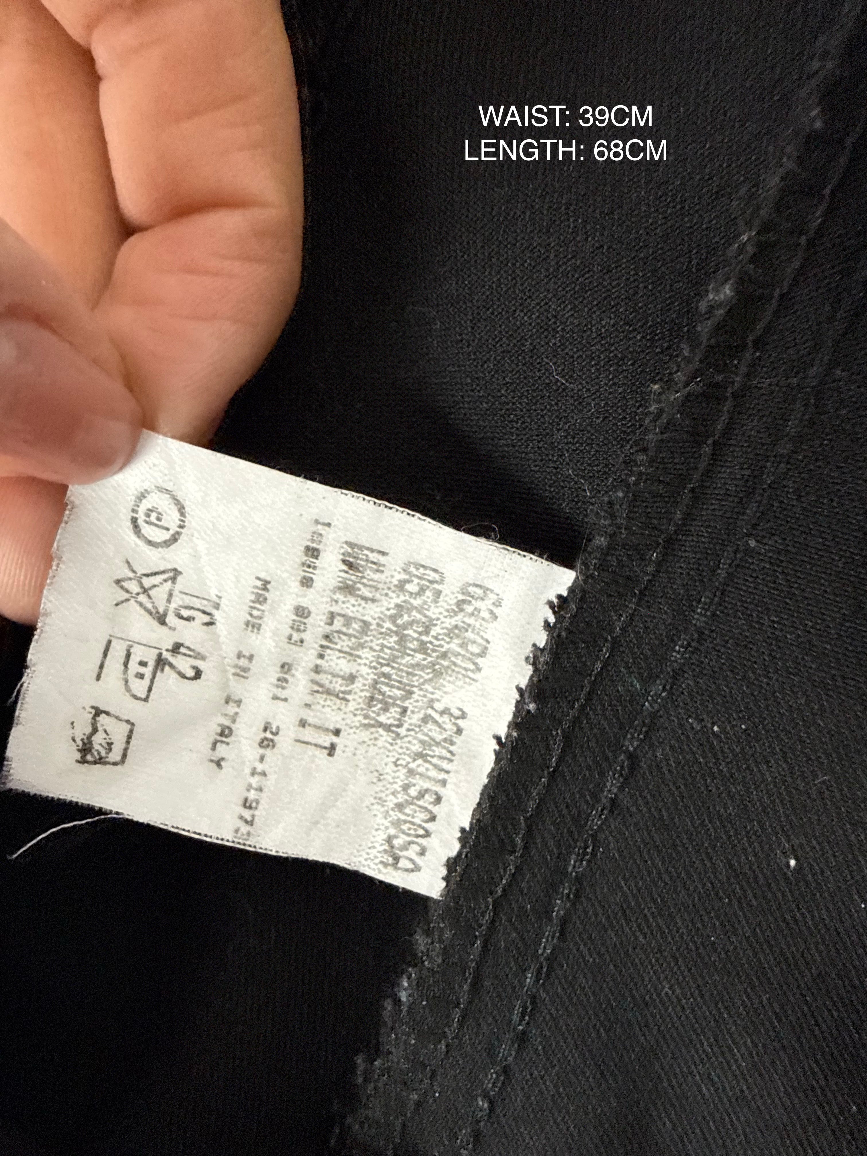 Black office low waist capri pants (M)