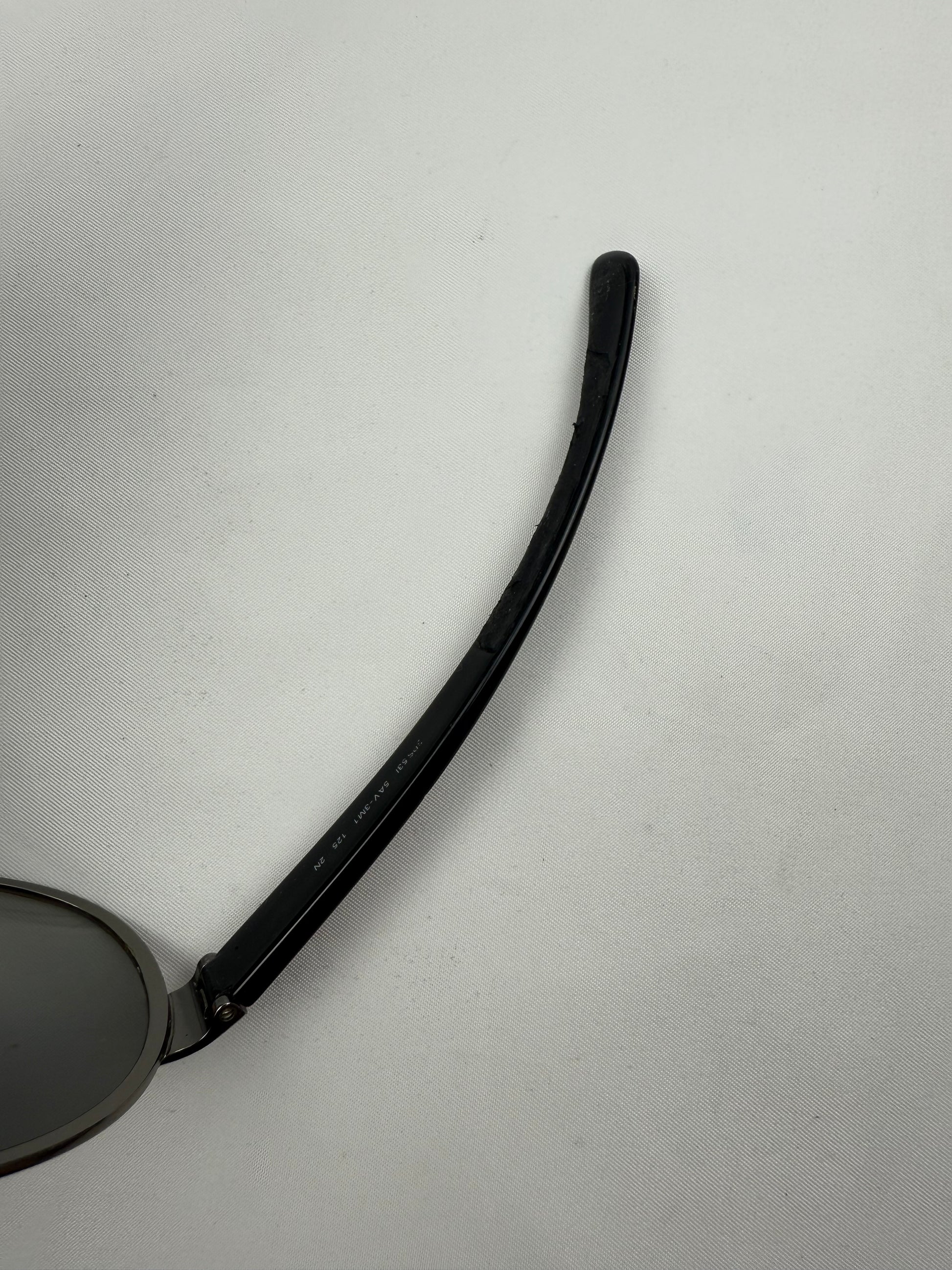 Black 2000s shield logo sunglasses