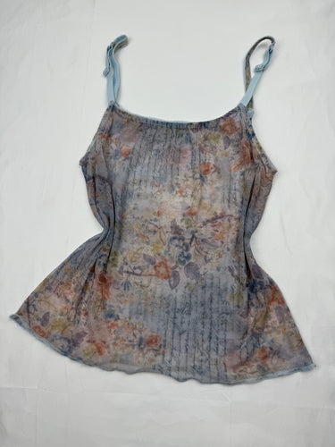 Multicolor mesh cami top (M)