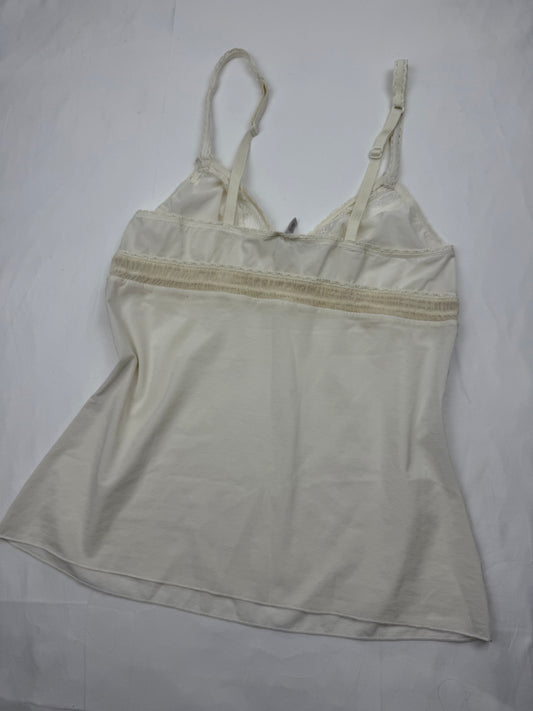White lace babydoll cami top (S)