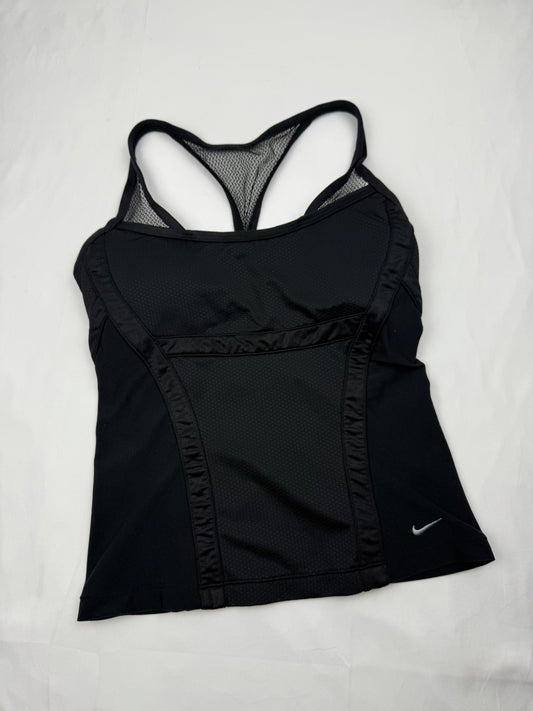 Black swoosh logo + inside bra top (XS/S)