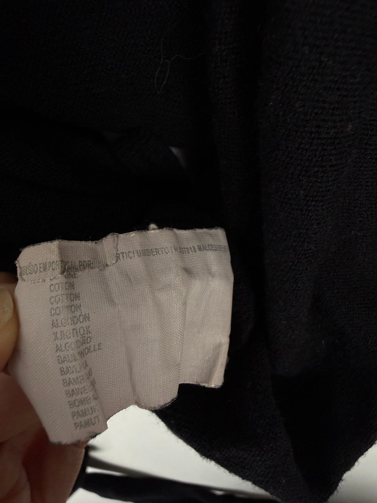 Black 100% cotton bolero jumper (M)