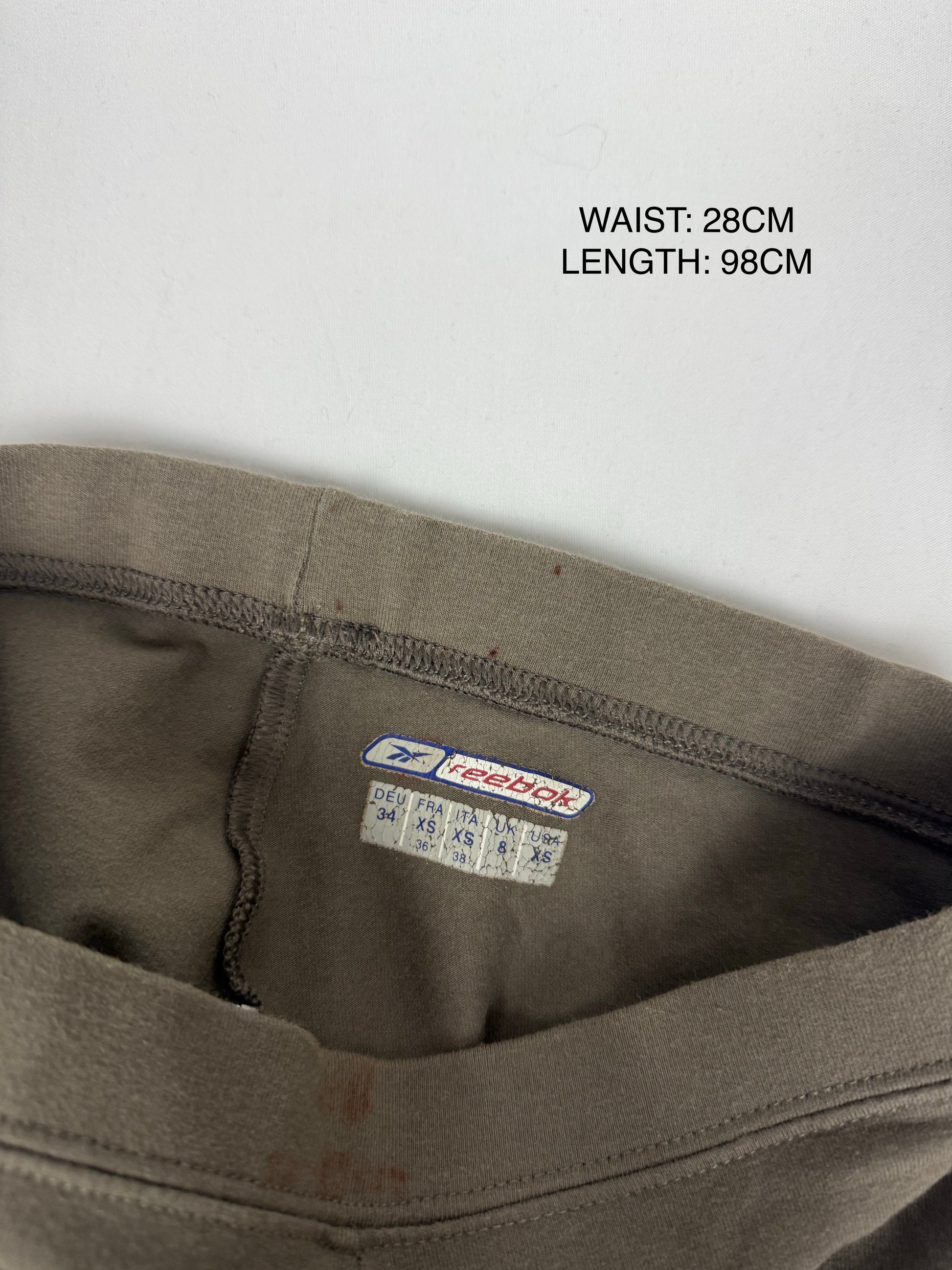 Khaki low rise bootcut joggers pants (XS)
