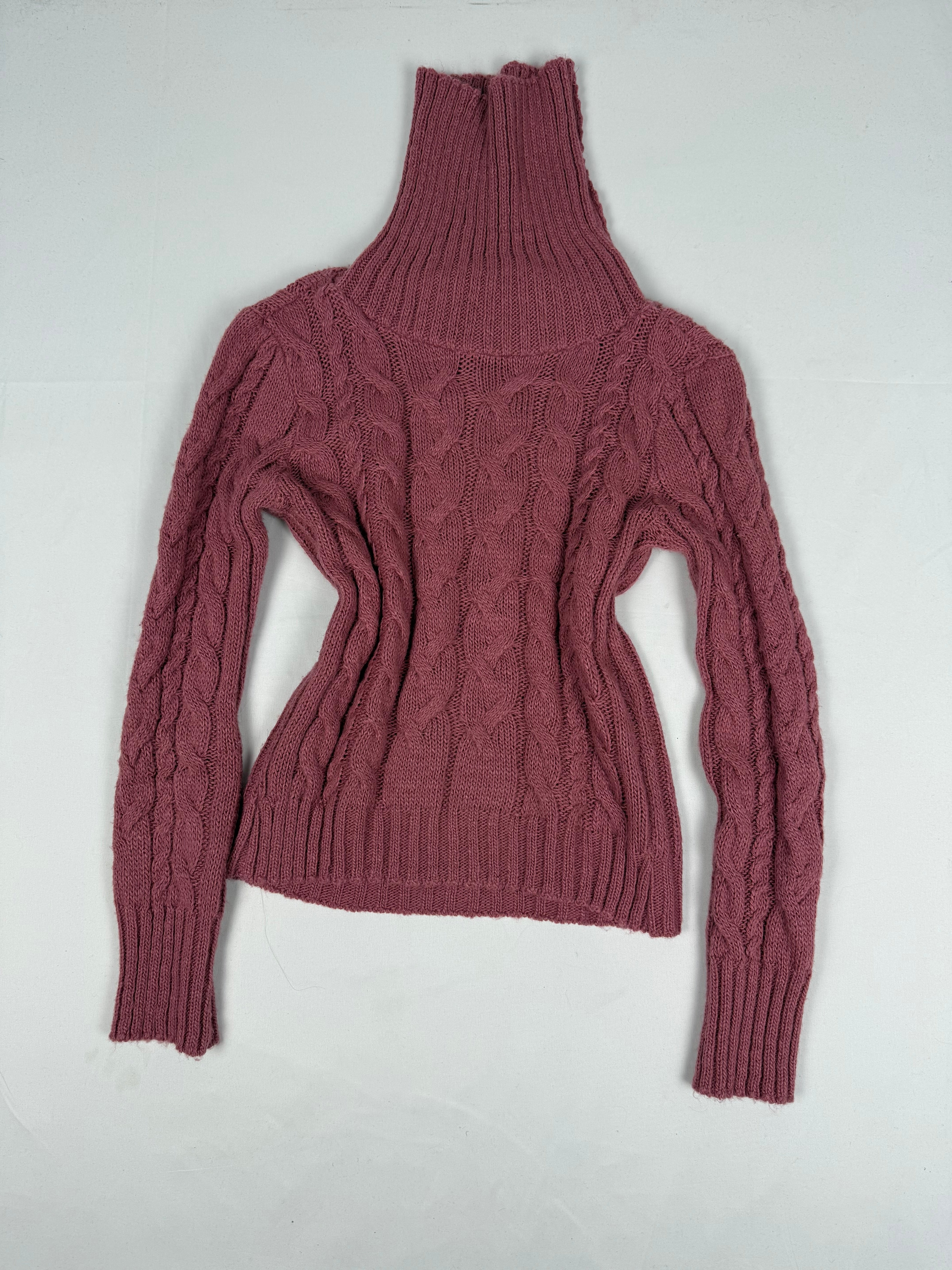 Pink turtleneck jumper (S/M)