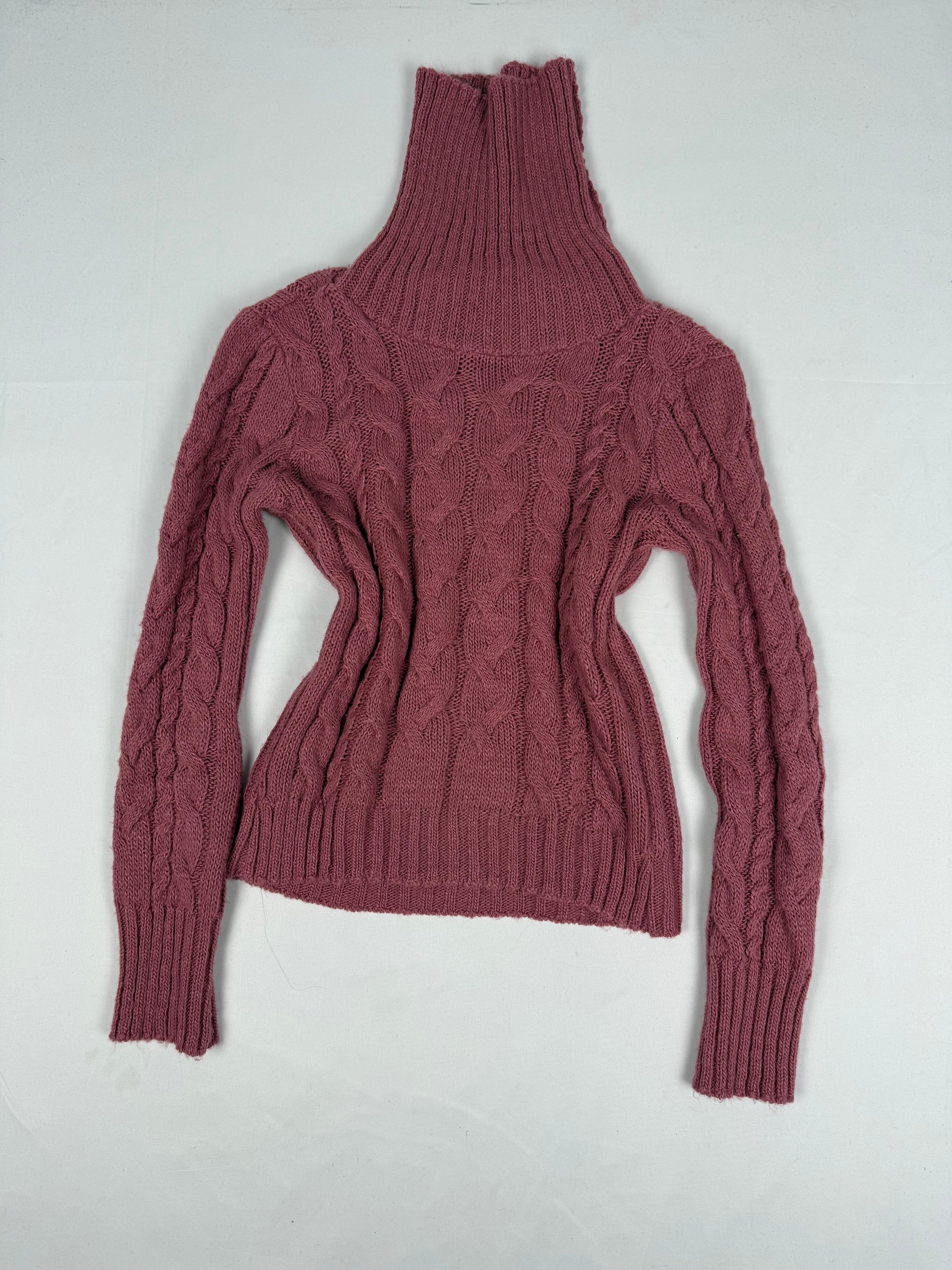 Pink turtleneck jumper (S/M)