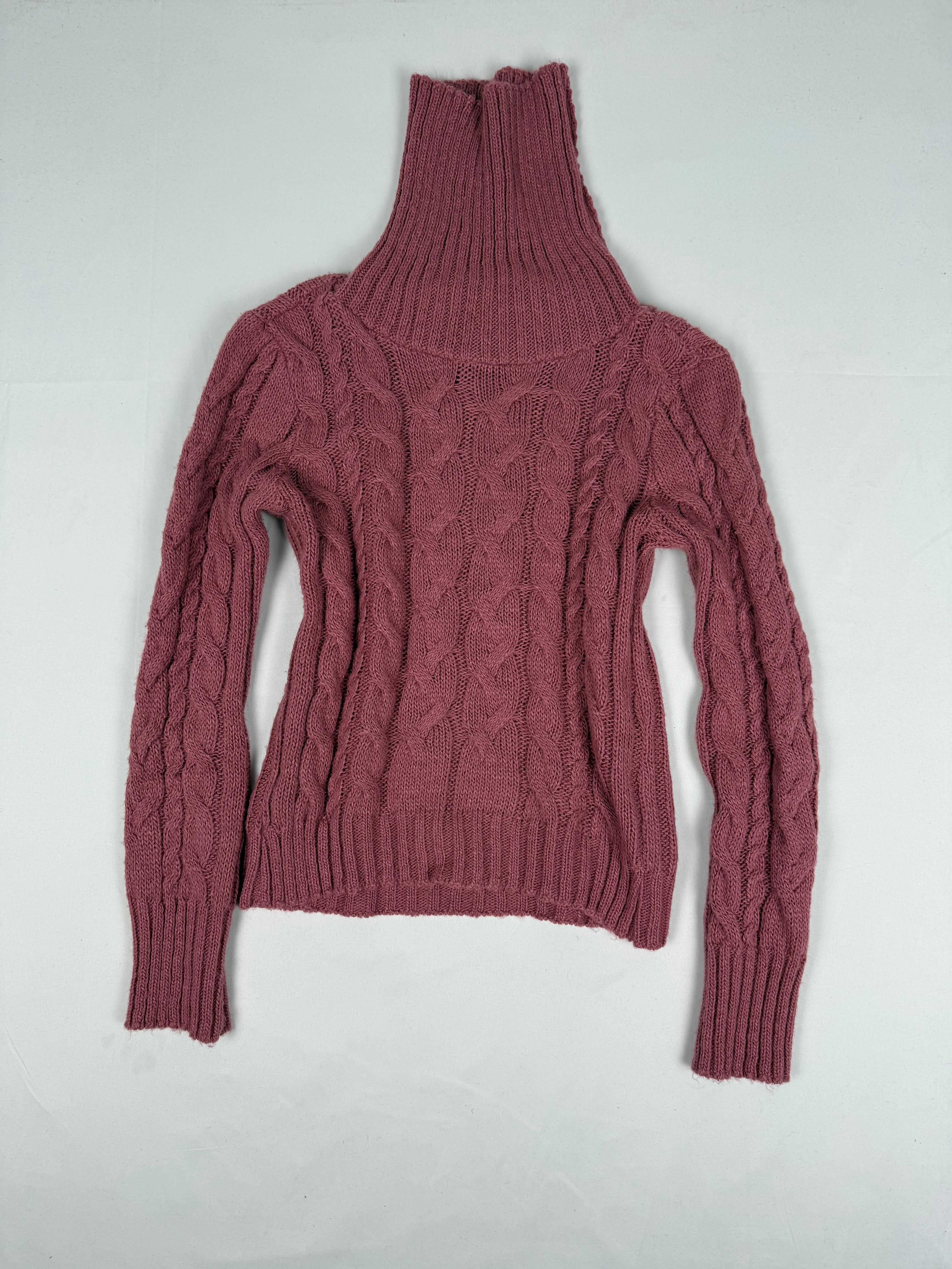 Pink turtleneck jumper (S/M)