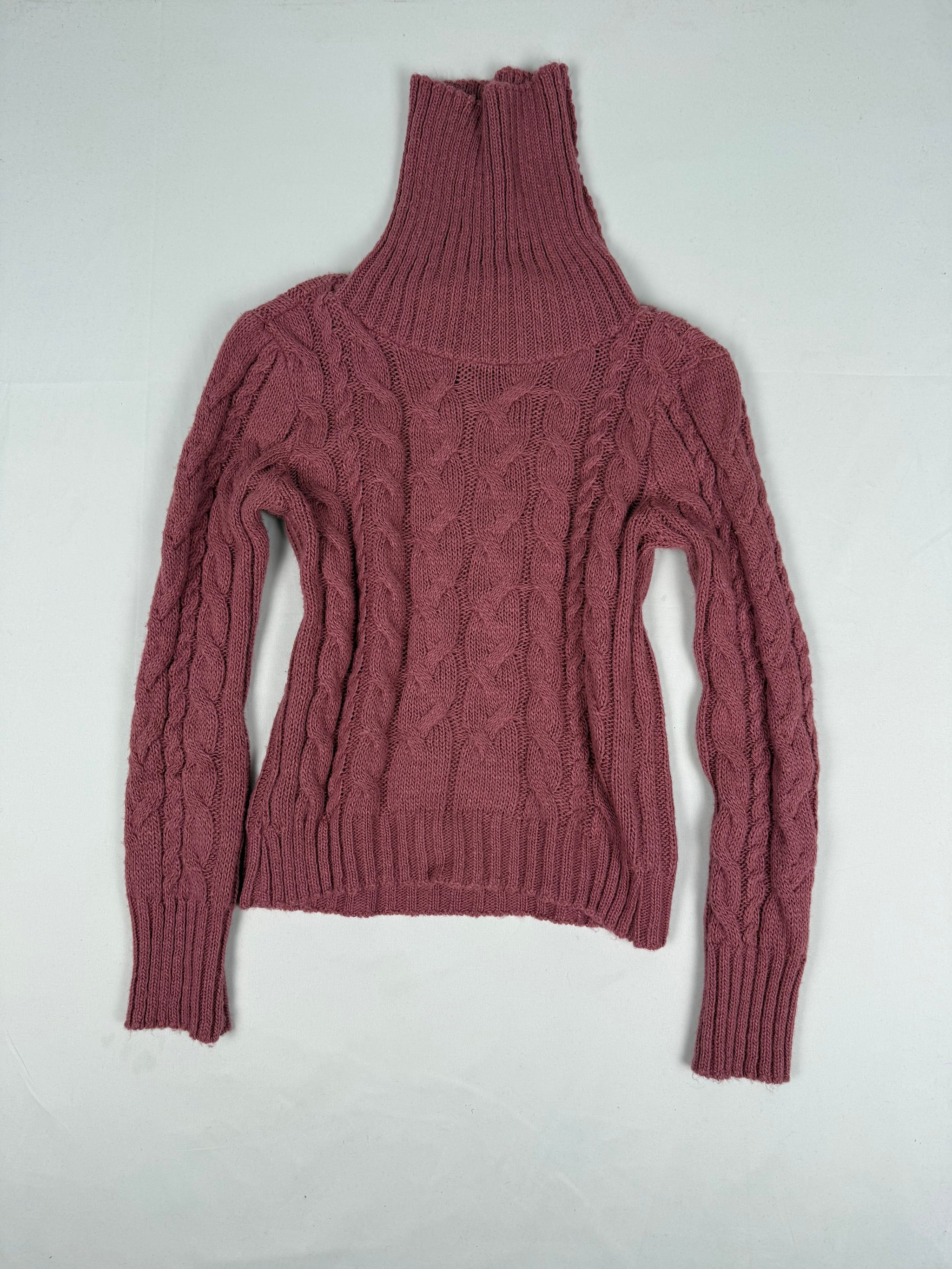 Pink turtleneck jumper (S/M)