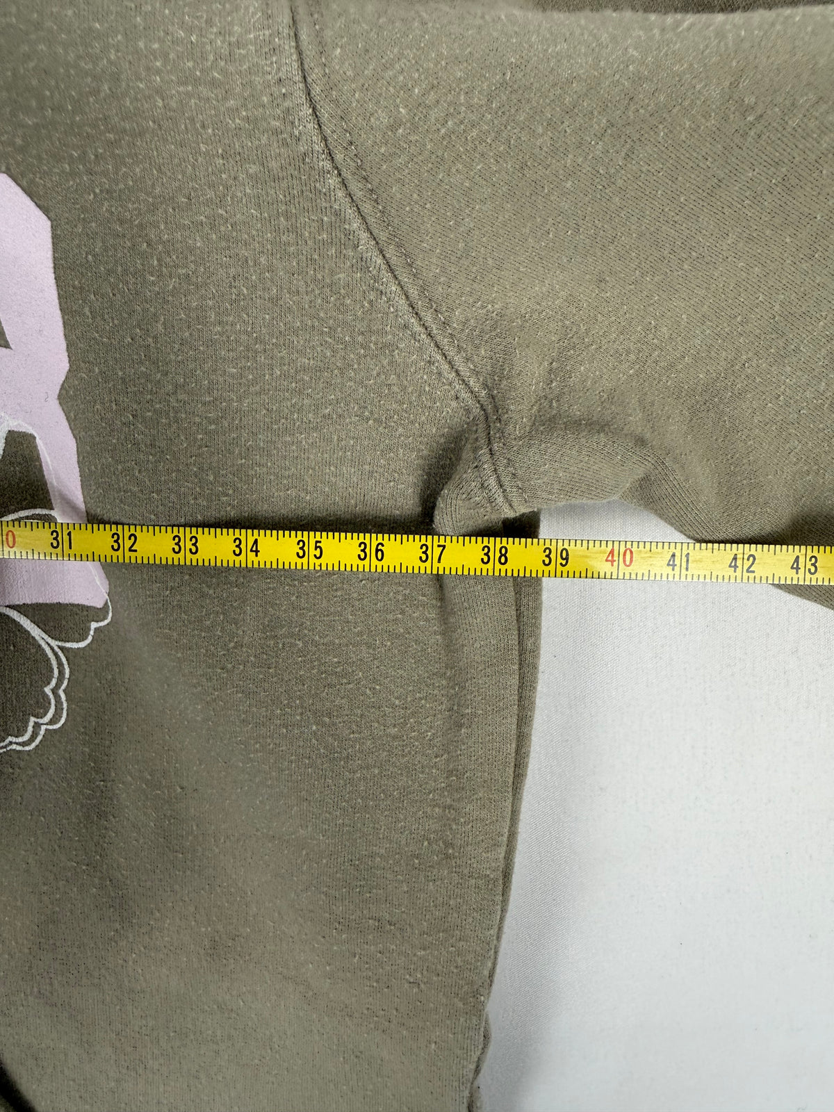 Khaki cotton zip up hoodie (S)