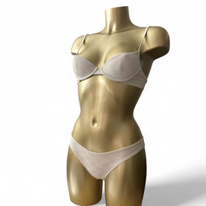 White low waisted bikini set (S)