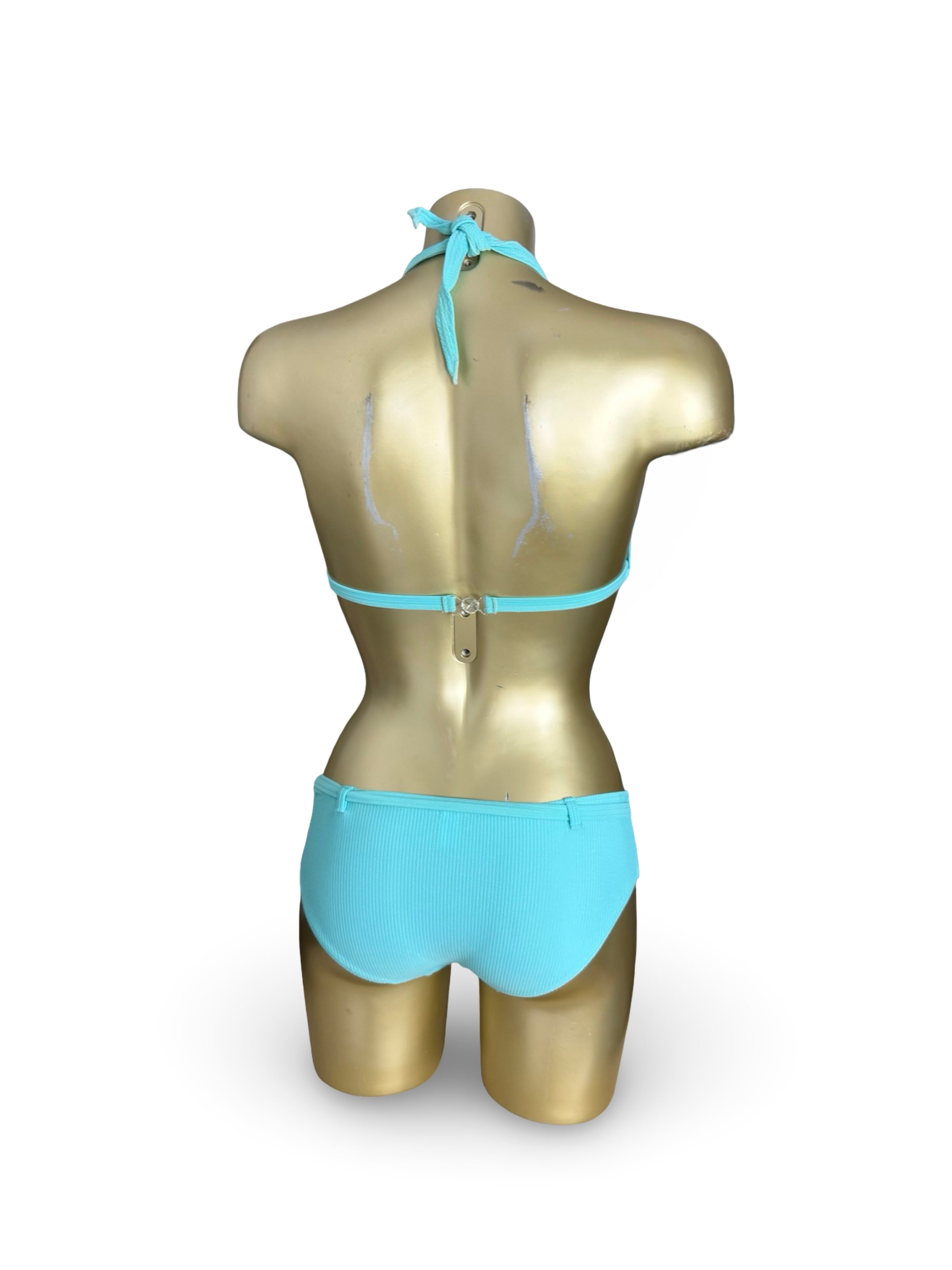 Baby blue low rise bikini set (S)